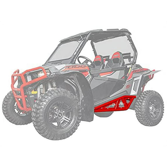SuperATV HD Tube Rock Sliders for 2021+ Polaris RZR Trail 900 / S 900 / S 1000 (See Fitment)|Red|Made with 1.75" Steel Tubing|UV Resistant|Easy Bolt|On Mounting Process|NB-P-RZR1K-03#SATV