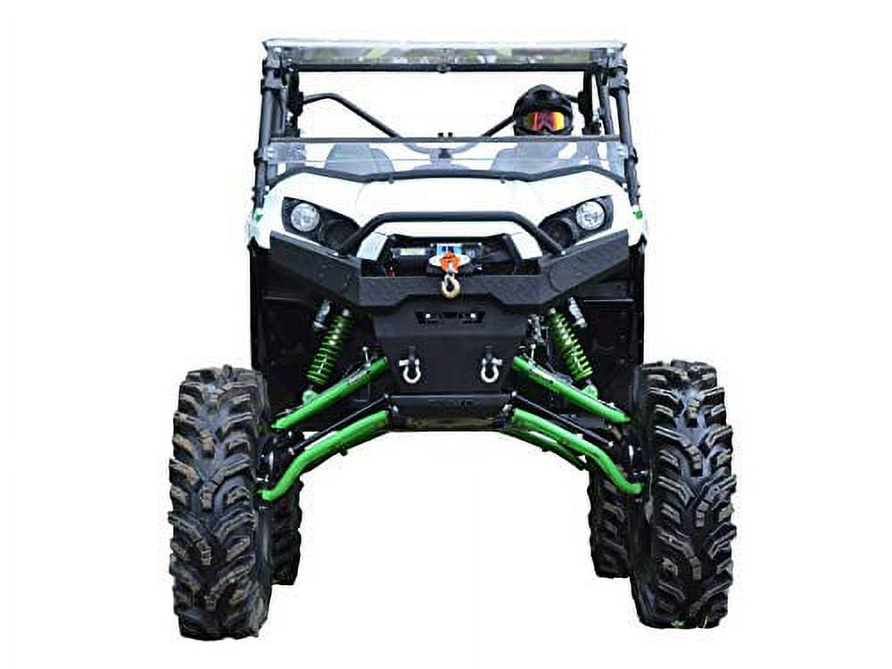 SuperATV Heavy Duty 6" Lift Kit for Kawasaki Teryx 4/800 (2016+) | Green | Complete Kit with Rhino 2.0 Axles, Tie Rods, A Arms, Brake Lines, and More|LK-K-TRX4-6-001-R2-12