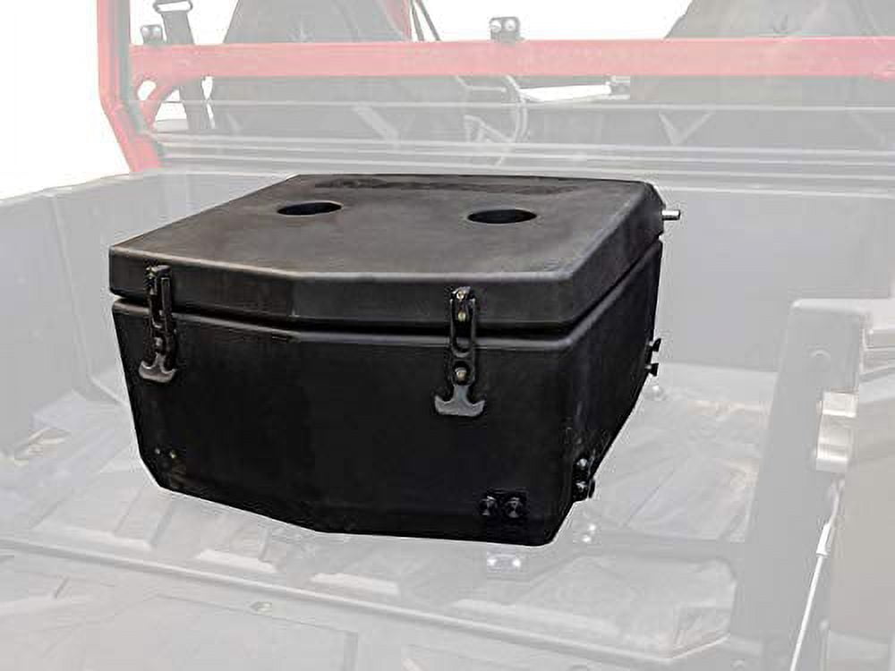 SuperATV Heavy Duty Insulated Rear Cooler/Cargo Box for Polaris General 1000 / General 4 (2016+) | Sealed Lid Keeps Ice In & Mud Out|RCB-P-GEN-004