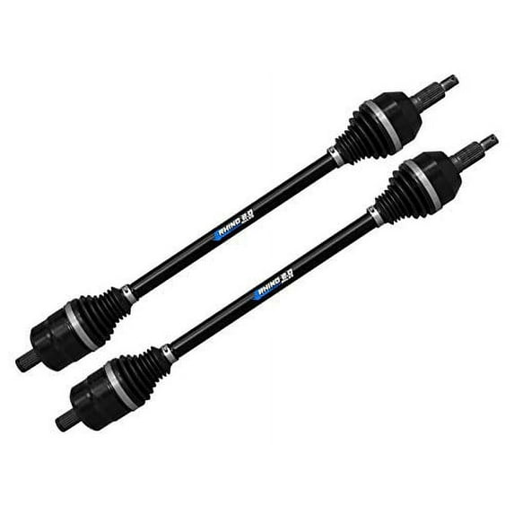 SuperATV Heavy Duty Rhino 2.0 Stock Length FRONT CV Axles |?Pair of 2 Front Axles? Fits 2014+ Polaris RZR XP 1000/4 | SEE FITMENT SECTION BELOW | 18|Month Warranty|AX01-004F0-PR#SATV