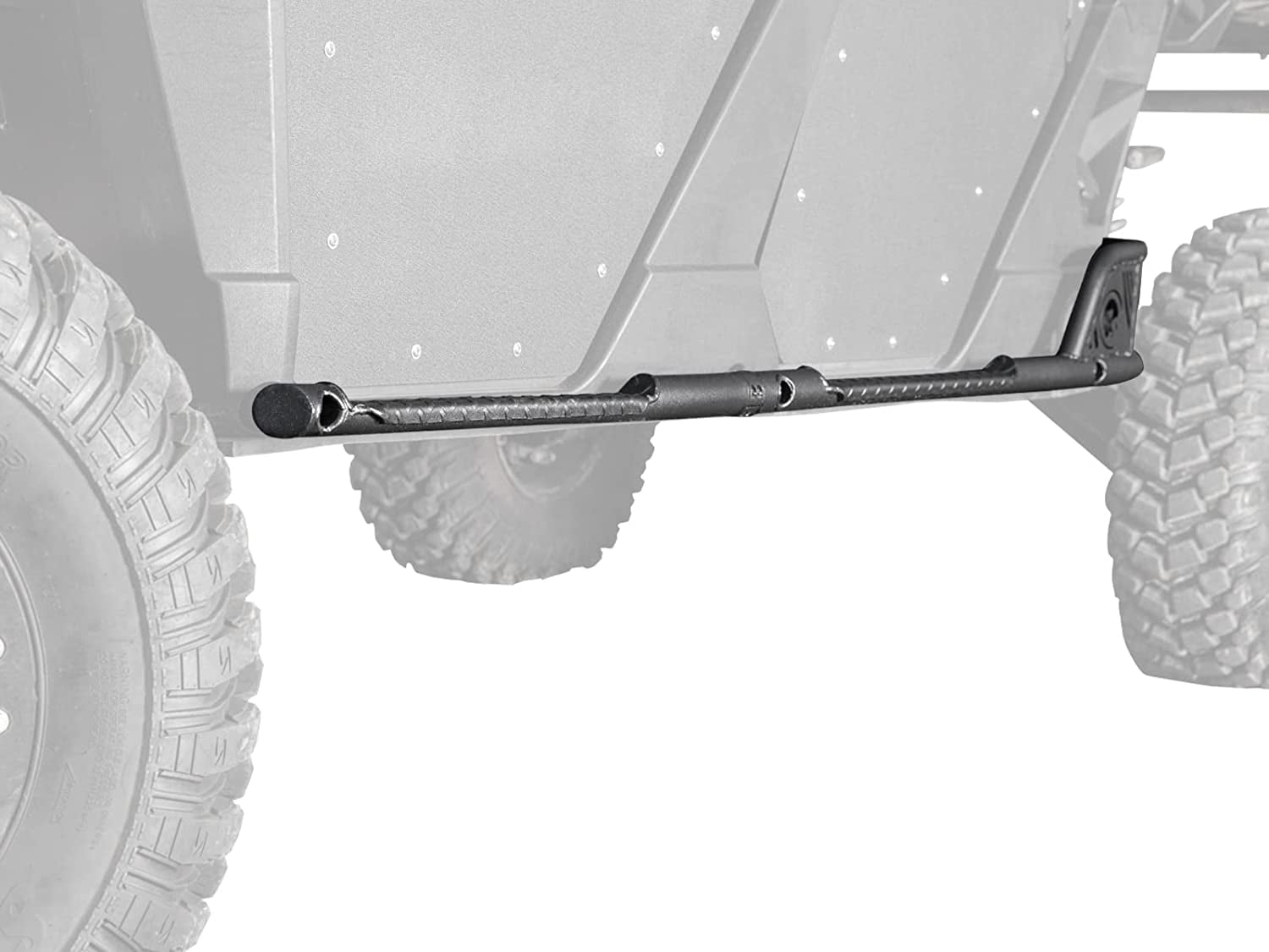 SuperATV Nerf Bars for 2020+ Polaris Ranger 1000 CrewBlackMade with 1