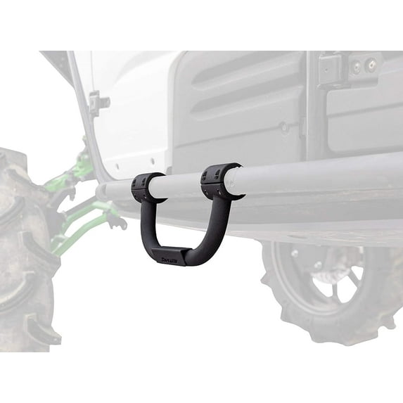 SuperATV Nerf Bars Step for Rock Sliders Compatible with Honda / Polaris / Can-Am / Yamaha / Kawasaki Fits All 1.75 Diameter Nerf Bars & Bumpers Powder-Coat Finish Clamp-on