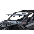 thumbnail image 1 of SuperATV Scratch Resistant Flip UTV Windshield for Can|Am Maverick X3 (See Fitment)|1/4" Thick Polycarbonate that is 250x Stronger than Glass|USA Made|FWS-CA-X3-70, 1 of 6