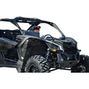 SuperATV Scratch Resistant Half Windshield for Can-Am Maverick X3 900 X3 Turbo/X DS/X RC/X MR/X RS / MAX (See Fitment) 1/4" Thick Polycarbonate 250x Stronger than Glass USA Made! Clear Scratch Resistant (Hard-Coated)