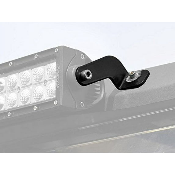 SuperATV Universal Light Bar Mounting Brackets for UTV|Durable Black Powder Coating|Quickly Install 6", 12", 30" or 40" Light Bar|HD Design|Position on Front or Rear of Machine|LB3-ACC-1-02