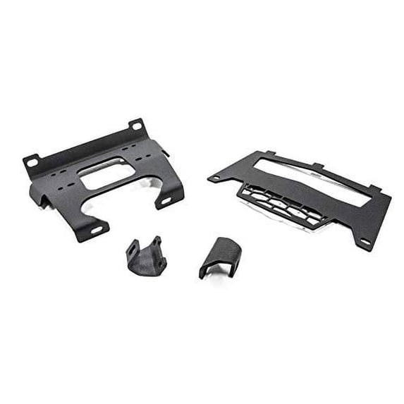 SuperATV Winch Mounting Plate for 2014|2018 Polaris RZR XP 1000 / XP 4 1000|Polaris Winch Mount Compatible with Many OEM and Aftermarket Winches|No Drilling Required|WM-P-XPT-00#MKP2