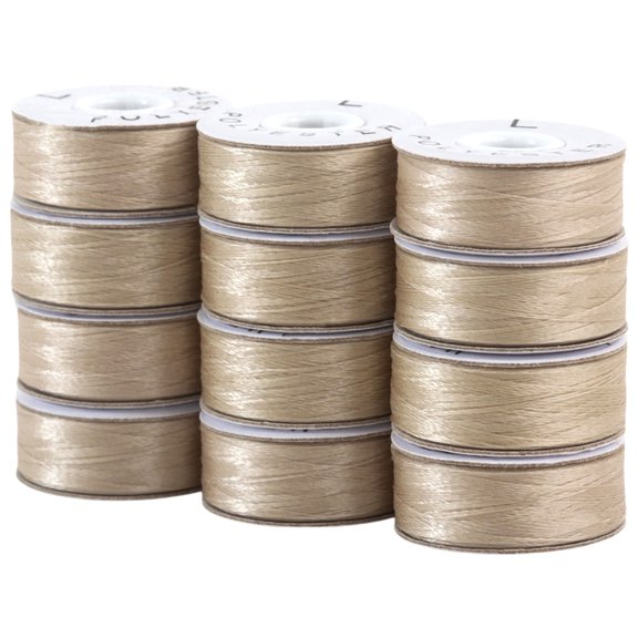 SuperBobs Polyester 12pk L-Style Statue Prewound Bobbins 300-12-652