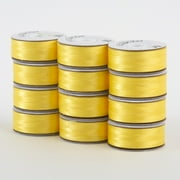 SuperBobs Polyester M-Style Bobbins 12 Pack Yellow