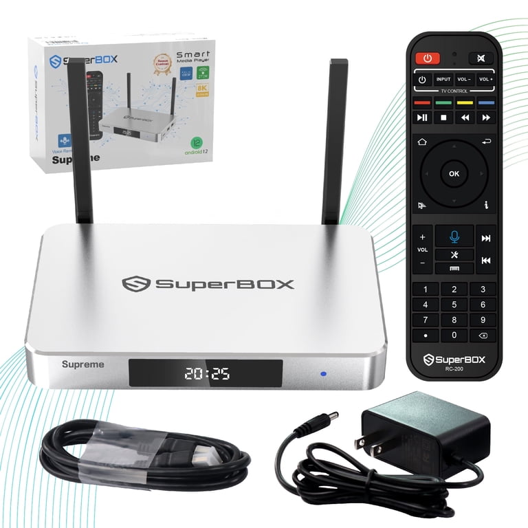 SuperBox 8K Supreme Premium Edition Bundle 2025 Newest Model Media