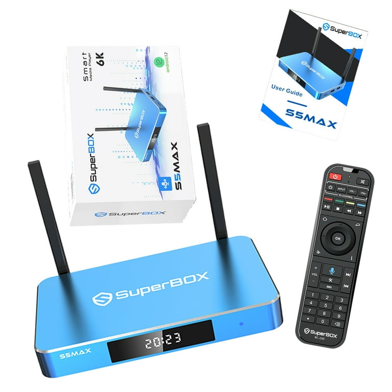 SuperBox S5 Max 2024 Version Smart TV Box - 6K Ultra HD with 4GB