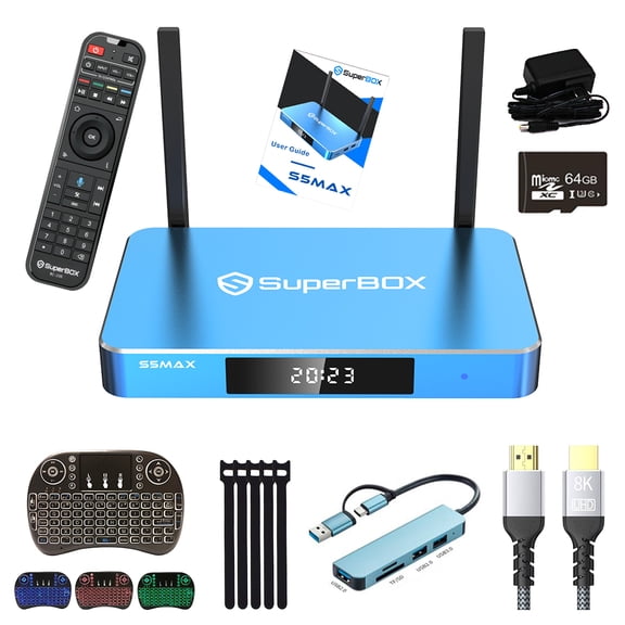 SuperBox S5 Max|2025 Model|4G+64G| |6K Hd|Parental Control Time|Professional Smart Box
