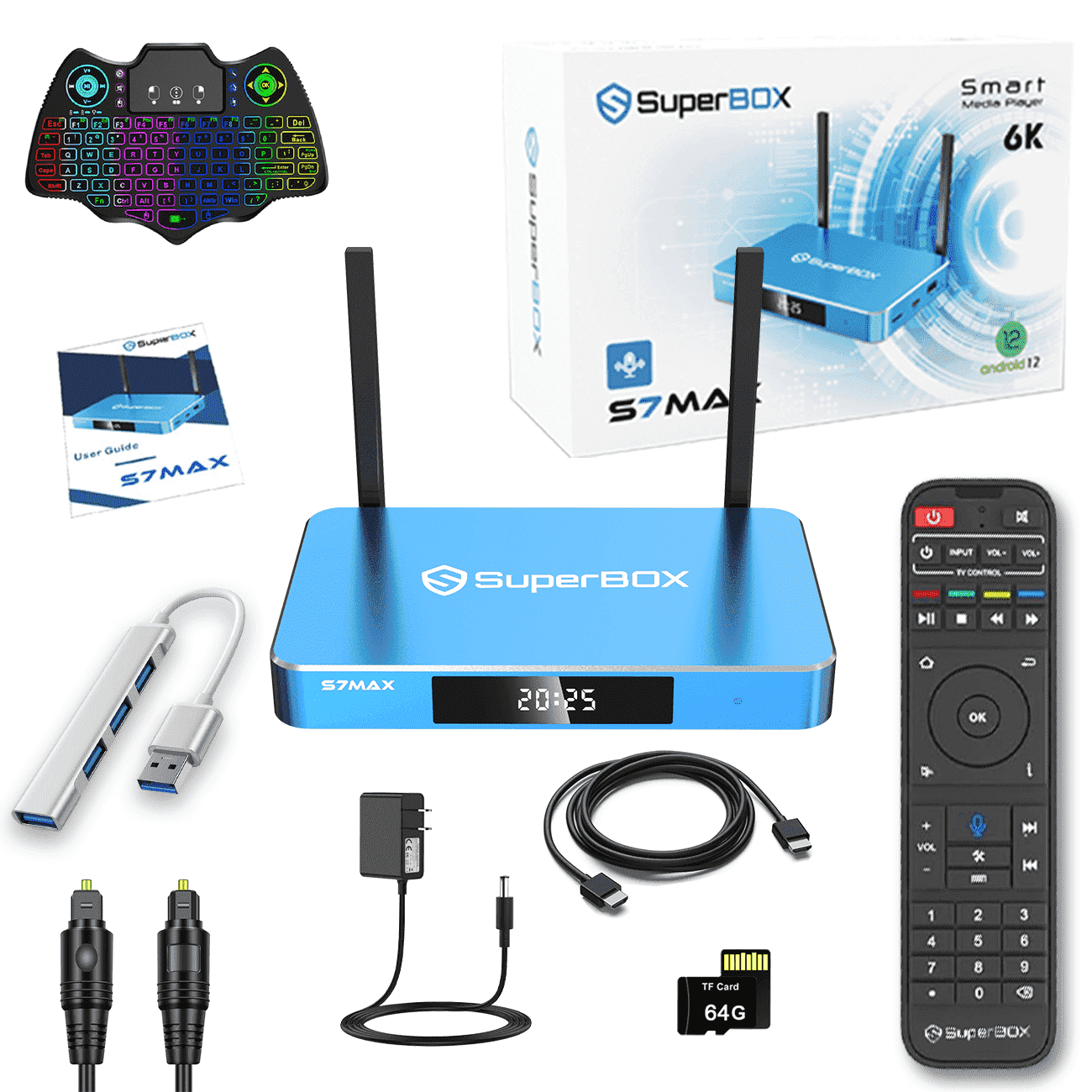 SuperBox S5 Max Premium Edition, Android 12, 4GB RAM, 64GB Storage