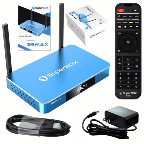 SuperBox S6 MAX Fully Loaded with Voice Control & Detailed Install Instructions