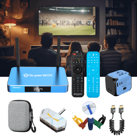 SuperBox S6 Max Fully Loaded for Android TV, Super Box S6 MAX for Family Watching TV