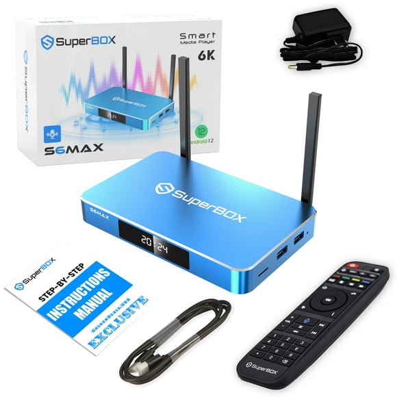 SuperBox S6 Max Premium Edition | 2025 Model | Timeshift Feature |Android 12 | 4GB RAM | 64GB Storage