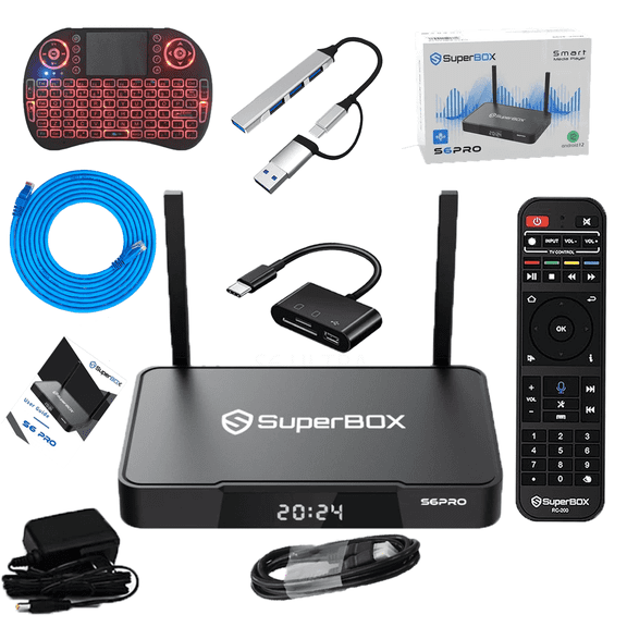 SuperBox S6 PRO 2025 Fully Loaded, Parental Control Time Home TV Box