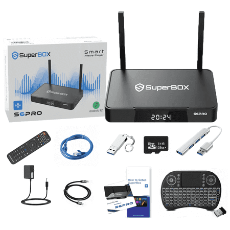 SuperBox S6 PRO Fully Loaded,2025 Newest Pack,4G+32G