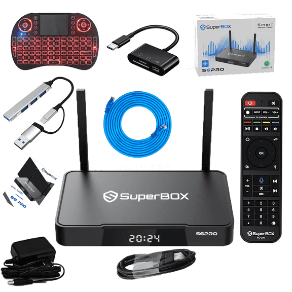 SuperBox S6 Pro 2025 6K Tablet, 4GB+64GB Time Shift Parental Control TV Box