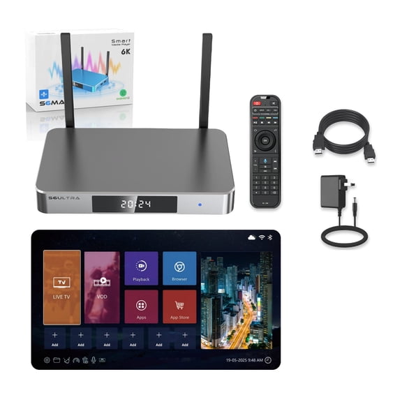 SuperBox S6 Ultra Android TV Home Device with 4GB RAM, 128GB Storage and Voice Remote