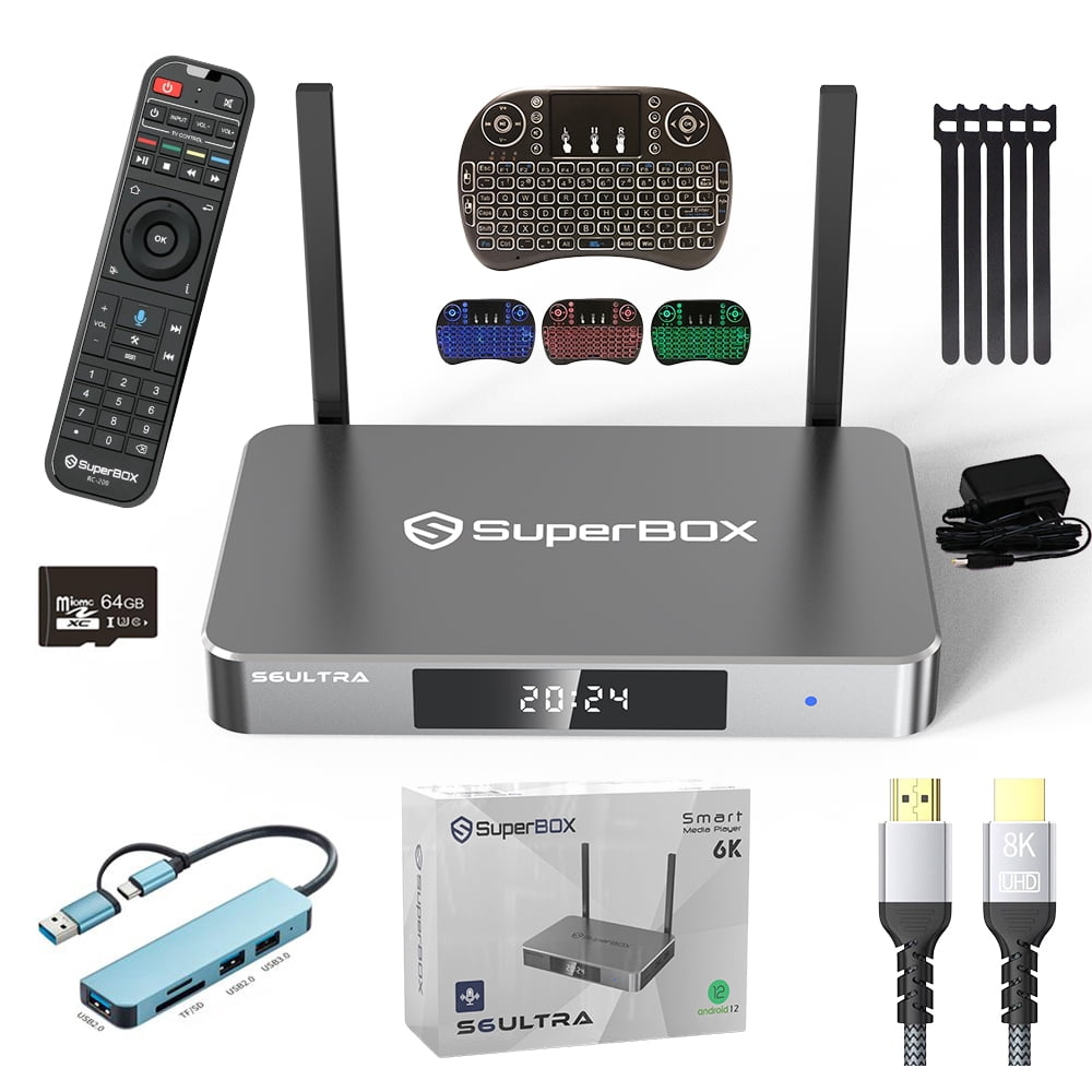 SuperBox S6 Ultra Premium Edition | 2025 Model | Android 12 | 4GB