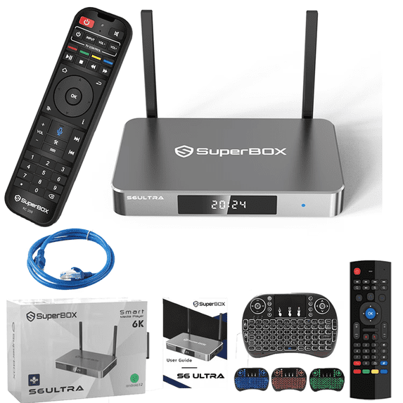 SuperBox S6 Ultra TV Box WiFi 6K Latest 2025 Model,Fast Shipping,Easy Setup & Support