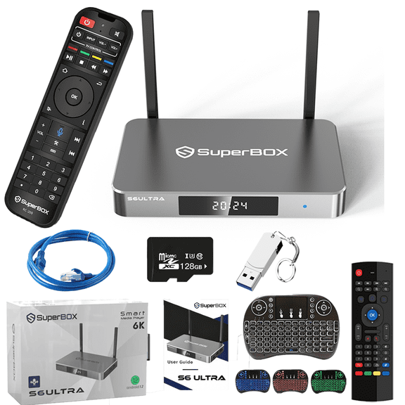 SuperBox S6 Ultra TV Box WiFi 6K Latest 2025 Model,Fast Shipping,Easy Setup & Support