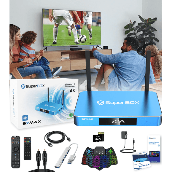 SuperBox S7 Max 4G+64GB with Super Box Bundle Sold by Authorised Superbox Agent Store