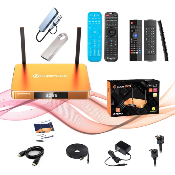 SuperBox S7 Prime Full Load Smart TV Box  2026 Latest Version 4GB RAM 128GB