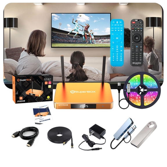 SuperBox S7 Prime Smart TV Box Fully Loaded 2026 Latest Version 4GB RAM 128GB