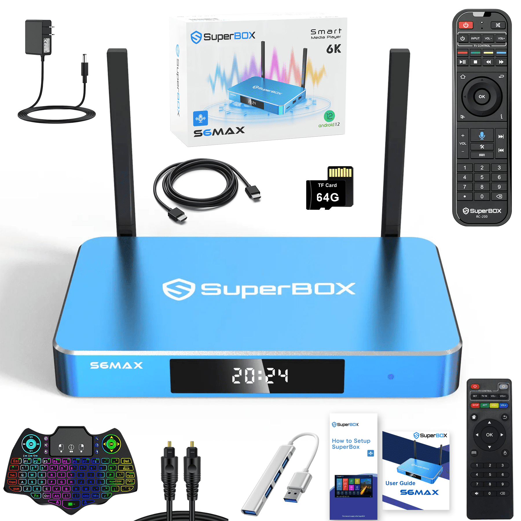 SuperBox S6 Max 2026, 4GB+64GB with Super Box Kit