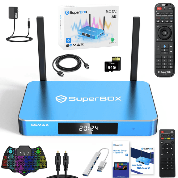 SuperBox S6 Max 2026, 4GB+64GB with Super Box Kit