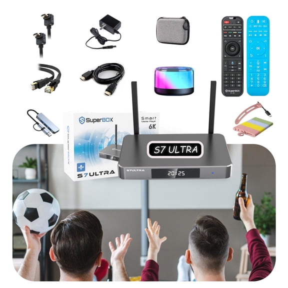 SuperBox S7 Ultra 2026 New Upgraded Smart TV Box Android 12 4GB RAM 128GB