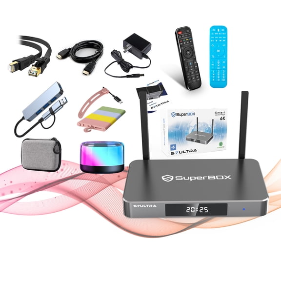 SuperBox S7 Ultra 2026 New Upgraded Smart TV Box Android 12 4GB RAM 128GB
