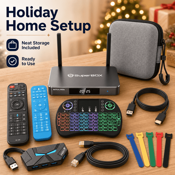 SuperBox S7ULTRA Android Box with Voice Remote, Great for aHome Use, 4GB DDR+128GB eMMC