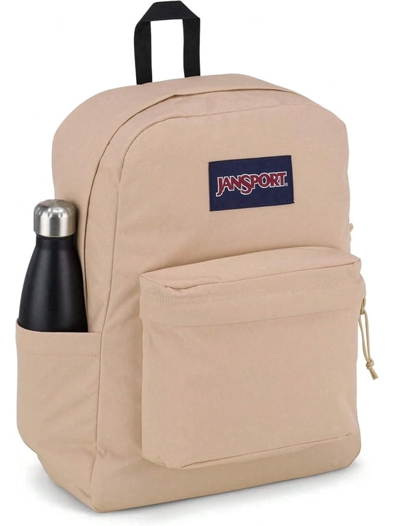 Plus Backpack with Padded 15-inch Laptop Sleeve and Integrated Bottle Pocket - Spacious and Durable Daypack for Work and Travel - Travertine