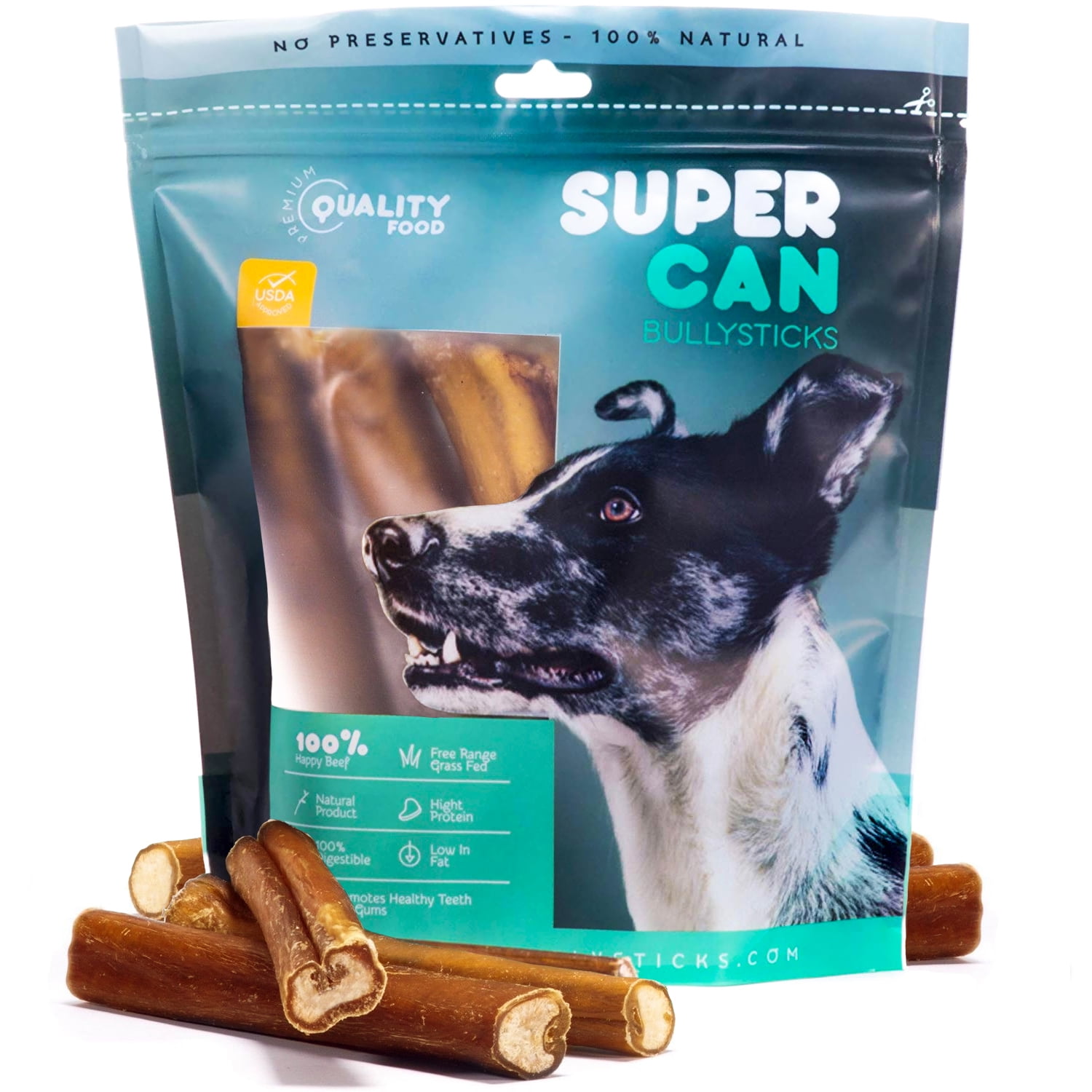 SuperCan BullySticks BLL-6-JM-10 6 in. Jumbo - 10 Piece