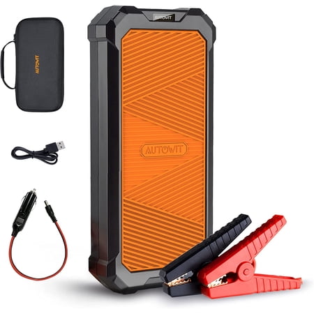 SuperCap 2 Portable Car Jump Starter, 12V Super Capacitor Jump Starter (Up to 7.0L Gas, 4.0L Diesel Engine), Super Safe Battery-Less Jump Starter with Carrying Case and Quick Charge, Orange