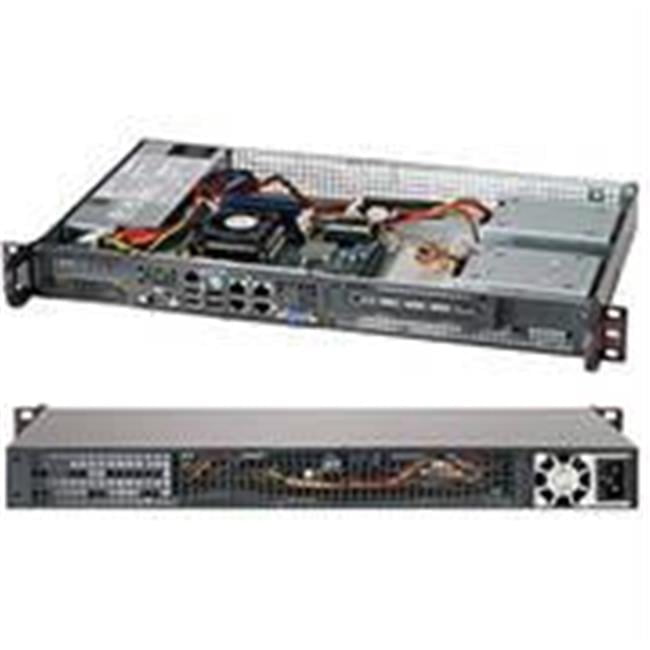 SuperChassis  200W 1U Rackmount Server Chassis - Black