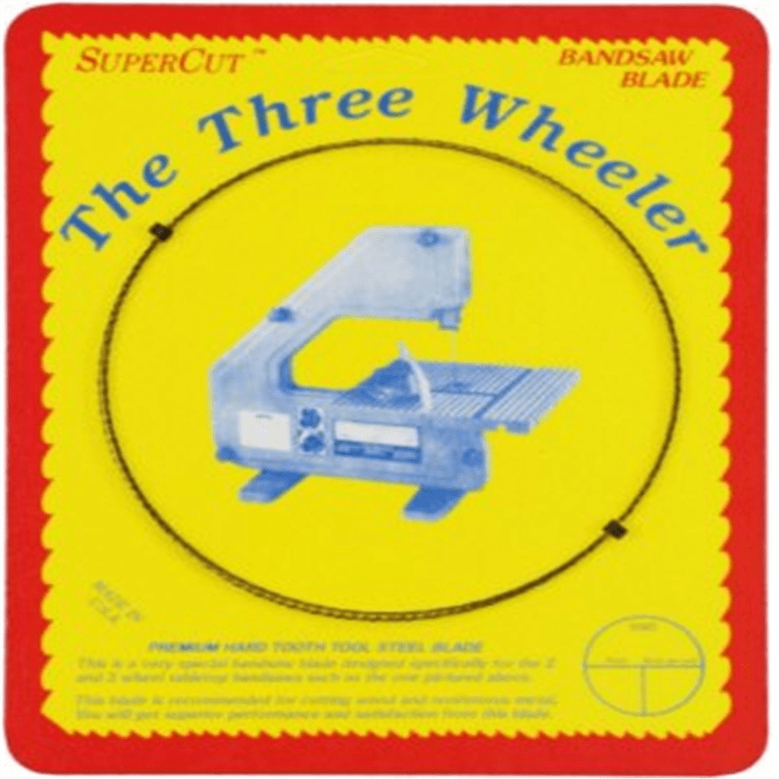 SuperCut B52.75W38R14 Three Wheeler Bandsaw Blade, 523/4" Long 3/8