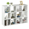 thumbnail image 1 of SuperDeal 12 Cube Storage Organizer Wooden Bookshelf Display W/Removable Back Panels White, 1 of 10