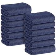 SuperDeal 12pcs 35lb 80 x 72 Moving Blankets Furniture Packaging Pads Cotton & Polyester