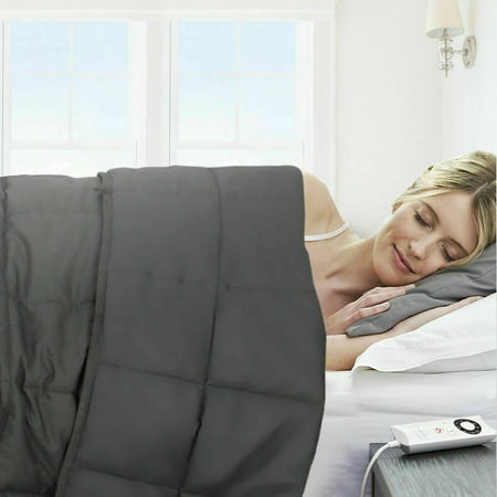 SuperDeal 15 lbs Cotton Blend Weighted Blanket Adult Full Size 48" x 72" Unisex