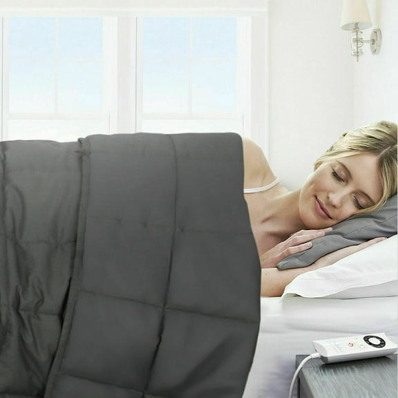 SuperDeal 15 lbs Cotton Blend Weighted Blanket Adult Full Size 48" x 72" Unisex