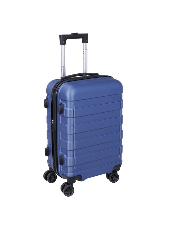22 Inch Spinner Carry On Luggage Hardside Suitcase Expandable Travel Bag with Wheels, Navy Blue