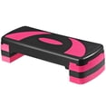 thumbnail image 1 of SuperDeal 30" Adjustable Aerobic Stepper Non-Slip Exercise Step Platformfor Boost Cardio & Burn Calories, Fitness Workouts W/4 Risers, Pink, 1 of 11