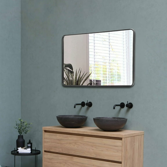 SuperDeal 36 inch Rectangular Wall Mirror Bathroom Dresser Make-up HD Imaging