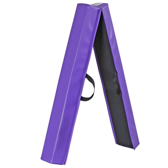 SuperDeal 6FT Folding Balance Beam for Kids - Non-Slip Rubber Base W/Carrying Handles | Gymnastics & Yoga Balance Training Indoor Home Workout Easy Storage, Purple