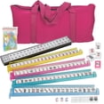 thumbnail image 1 of SuperDeal American Mahjong Set 166 Tiles Mahjong W/Padded Bag, 4 Color Pushers/Racks Home Travel Game Set, Red, 1 of 7