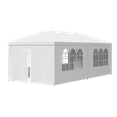 thumbnail image 1 of SuperDeal Outdoor Shade Camping Multi-Person Gazebo Party Tent Wedding Canopy 10ft x 20ft, White, 1 of 10