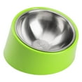 thumbnail image 1 of SuperDesign Mess Free 15° Slanted Bowl for Dogs and Cats, Tilted Angle Bulldog Bowl Dog Feeder, Non-Skid & Non-Spill, Easier to Reach Food L/2 Cup Green, 1 of 7